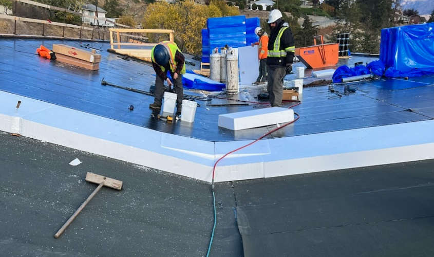 Low Slope Roofing Installation in Edmonton